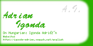 adrian igonda business card